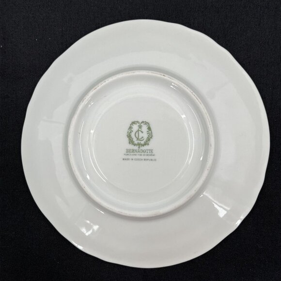 Bernadotte Fine China Pheasant Tea Coffee Saucer Czech Republic Wildlife NO CUP - Picture 5 of 6